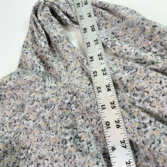 Lululemon Athletica Jacket 2 Womens Gray Fleur Silver Abstract Full-Zip Track - Picture 7 of 11